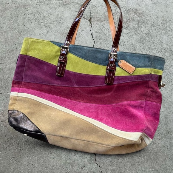 NWOT Vintage Y2K Coach Wave Gallery Tote Purse LIMITED EDITION - Picture 1 of 3